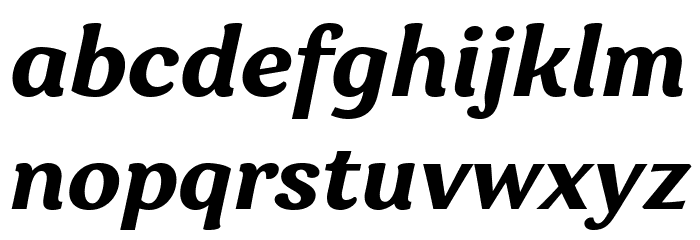 Garbata Trial Bold Italic Font LOWERCASE