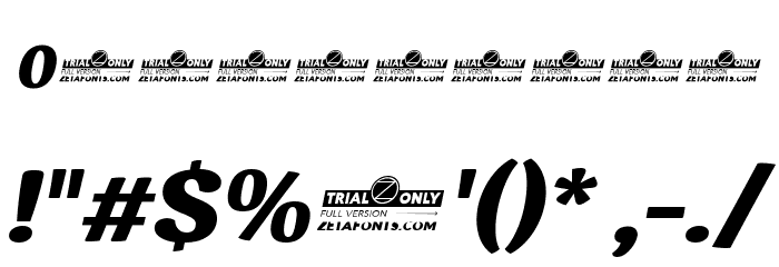 Garbata Trial Extrabold Italic Font OTHER CHARS