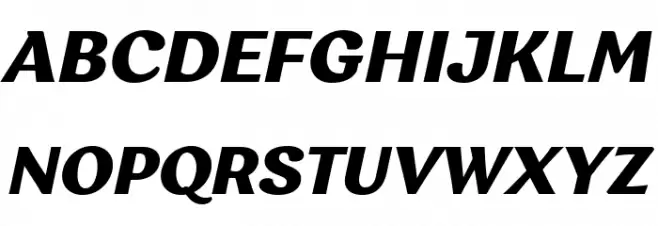 Garbata Trial Extrabold Italic Fuentes MAYÚSCULAS