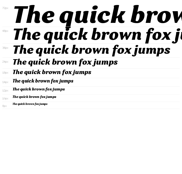 Garbata Trial Extrabold Italic Waterfall