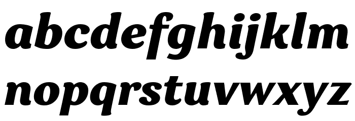 Garbata Trial Extrabold Italic Font LOWERCASE