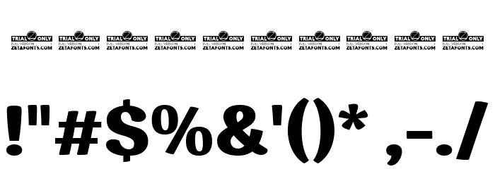 Garbata Trial Extrabold Font OTHER CHARS