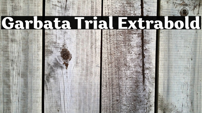 Garbata Trial Extrabold Example 2