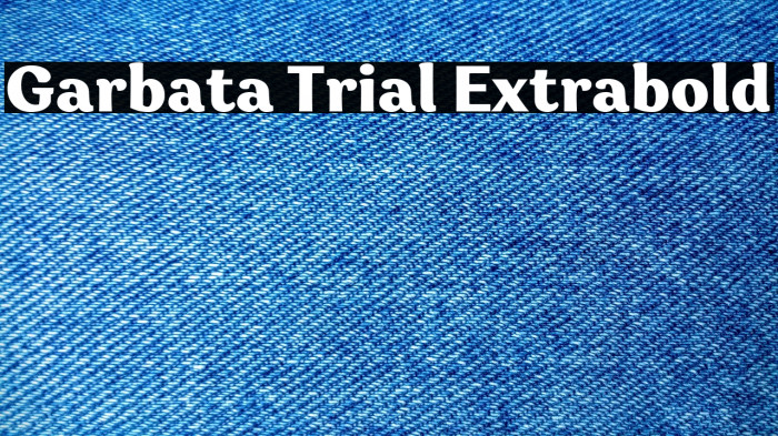 Garbata Trial Extrabold Example 3