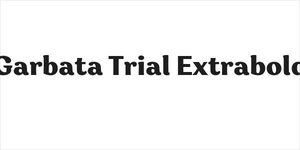 Garbata Trial Extrabold Logo