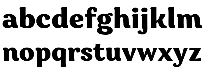 Garbata Trial Extrabold Font LOWERCASE