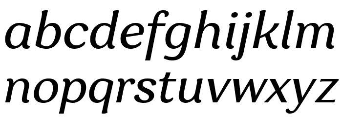 Garbata Trial Italic Font LOWERCASE
