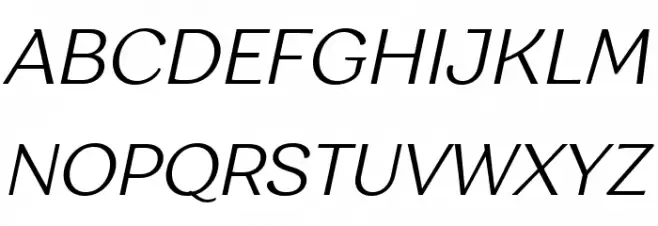 Garbata Trial Light Italic Polices MAJUSCULES