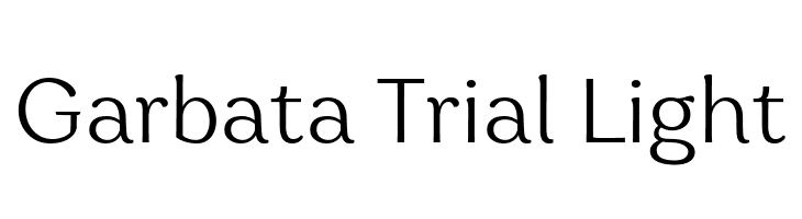 Garbata Trial Light  font caratteri gratis