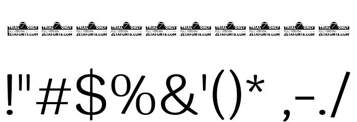 Garbata Trial Light Font OTHER CHARS
