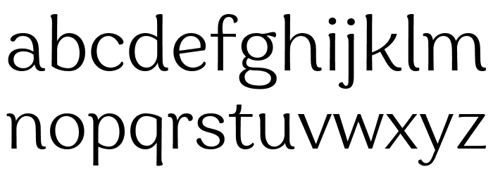 Garbata Trial Light Font LOWERCASE