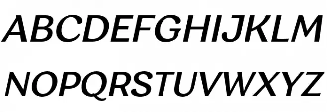 Garbata Trial Medium Italic خط أحرف كبيرة