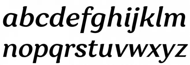 Garbata Trial Medium Italic 字体 小写