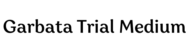 Garbata Trial Medium  नि: शुल्क फ़ॉन्ट्स डाउनलोड