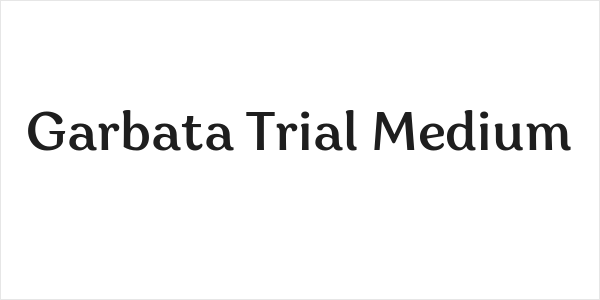 Garbata Trial Medium Logo