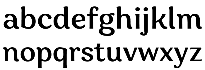 Garbata Trial Medium Font LOWERCASE