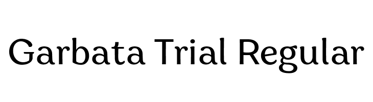 Garbata Trial Regular  font caratteri gratis