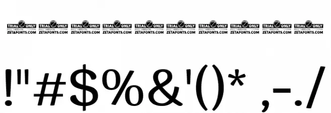 Garbata Trial Regular Font OTHER CHARS