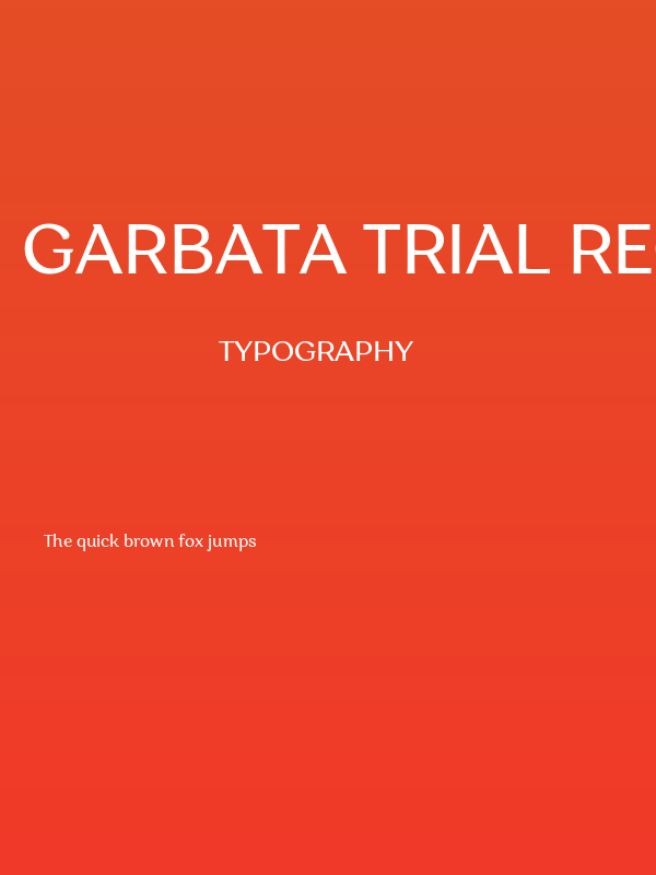Garbata Trial Regular Poster