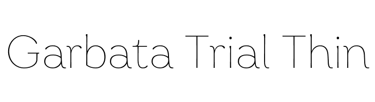 Garbata Trial Thin  नि: शुल्क फ़ॉन्ट्स डाउनलोड