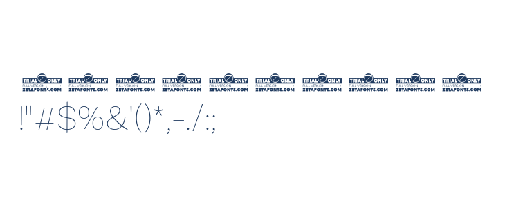 Garbata Trial Thin Other Characters