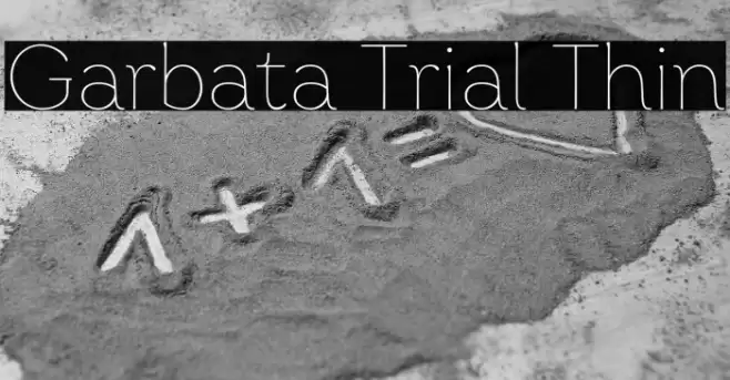 Garbata Trial Thin Font examples