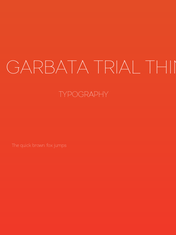 Garbata Trial Thin Poster