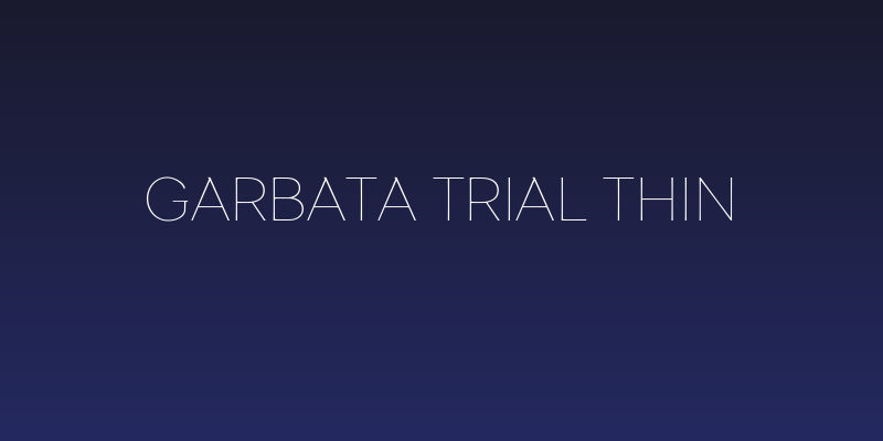 Garbata Trial Thin Social Header
