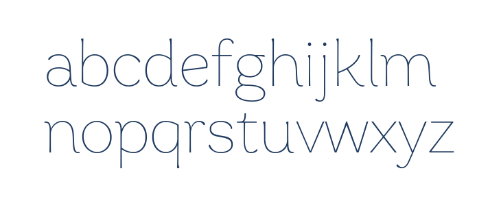 Garbata Trial Thin Lowercase