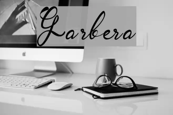 Garbera Font examples