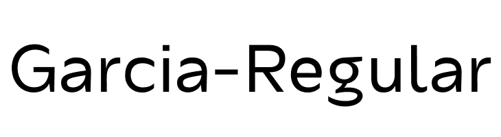 Garcia-Regular  font caratteri gratis