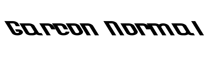 Garcon Normal  フリーフォントのダウンロード