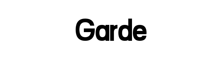 Garde  Frei Schriftart Herunterladen