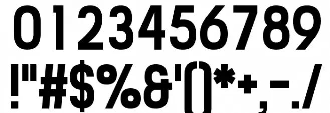 Garde Font OTHER CHARS