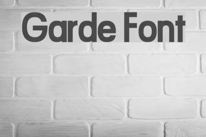Garde Font examples