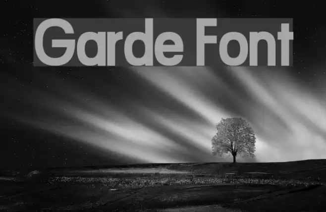 Garde Font examples