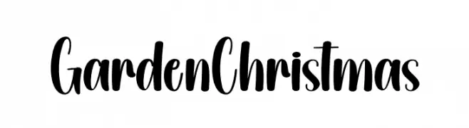 Garden Christmas フリーフォントのダウンロード