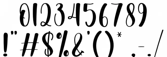 Garden Christmas フォント その他の文字