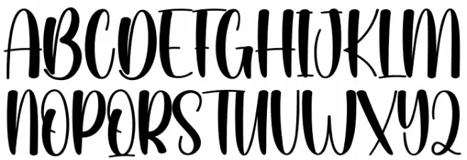 Garden Christmas フォント 大文字