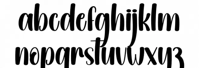 Garden Christmas フォント 小文字