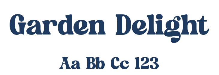 Garden Delight Font Preview