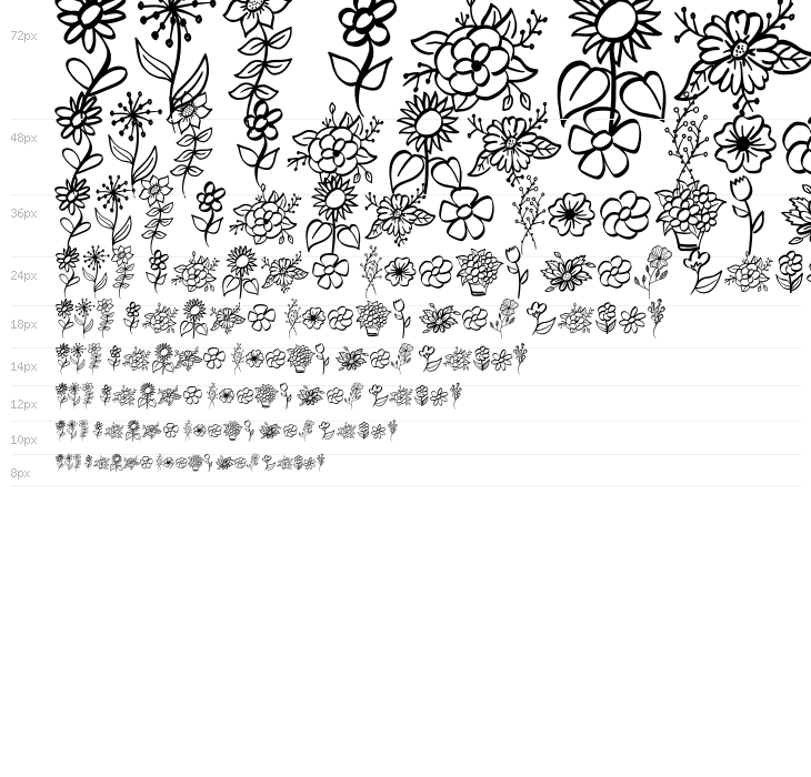 Garden Flowers Waterfall