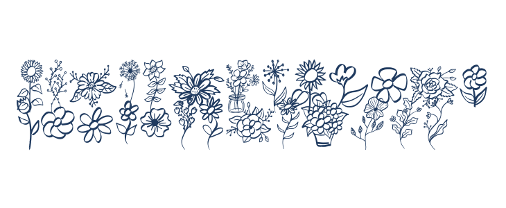 Garden Flowers Lowercase