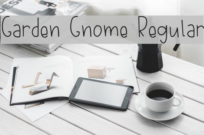 Garden Gnome Regular Font examples