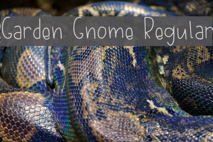 Garden Gnome Regular Font examples