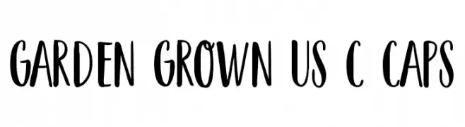 Garden Grown US C Caps  Frei Schriftart Herunterladen