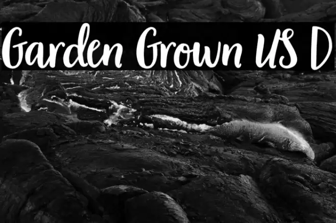 Garden Grown US D Font examples