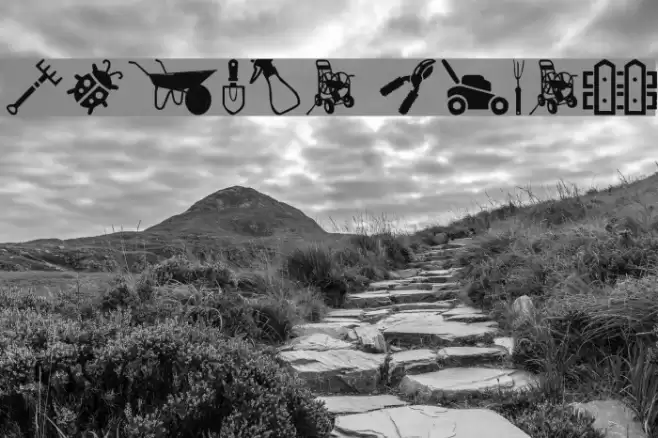 Garden Icons Font examples