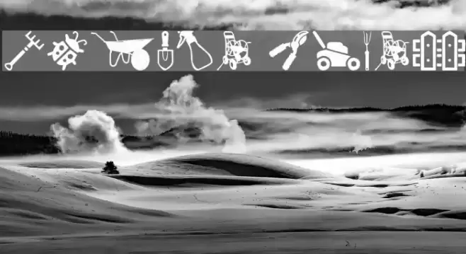 Garden Icons Font examples