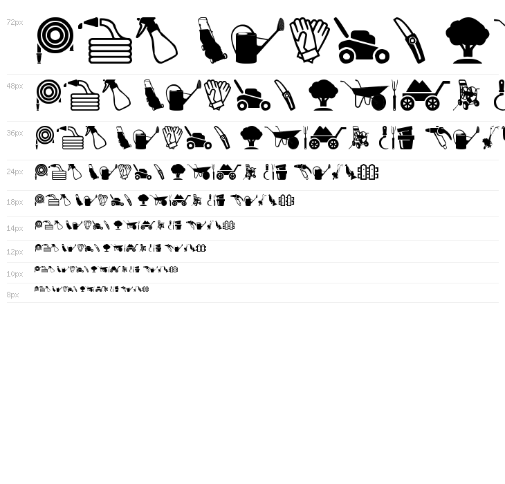 Garden Icons Waterfall